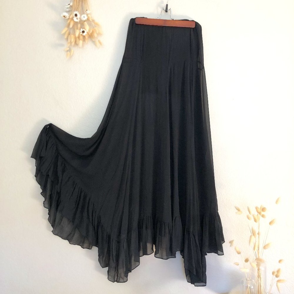 Young Fabulous & Broke Silk Maxi Skirt